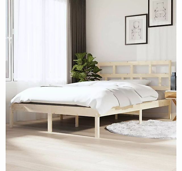 furnicato Bett Massivholzbett Kiefer 140x190 cm günstig online kaufen