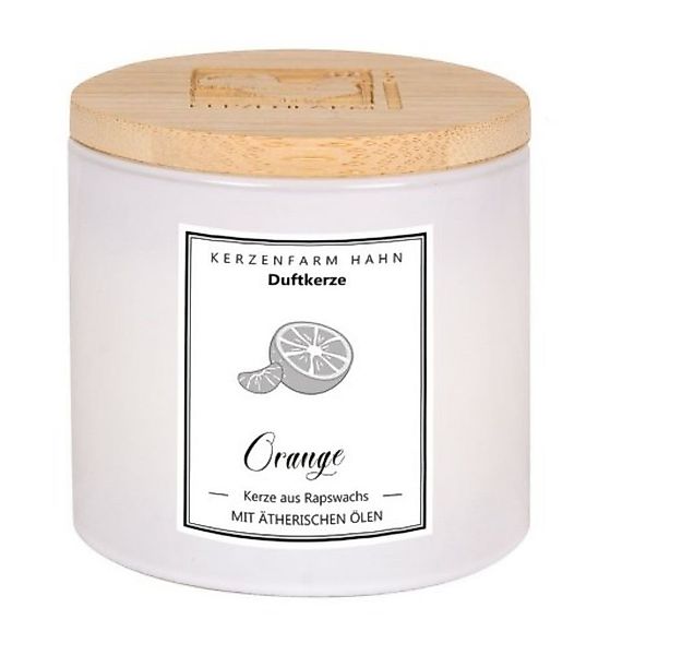 Kerzenfarm Hahn Formkerze Duftkerze Trendglas - Orange günstig online kaufen