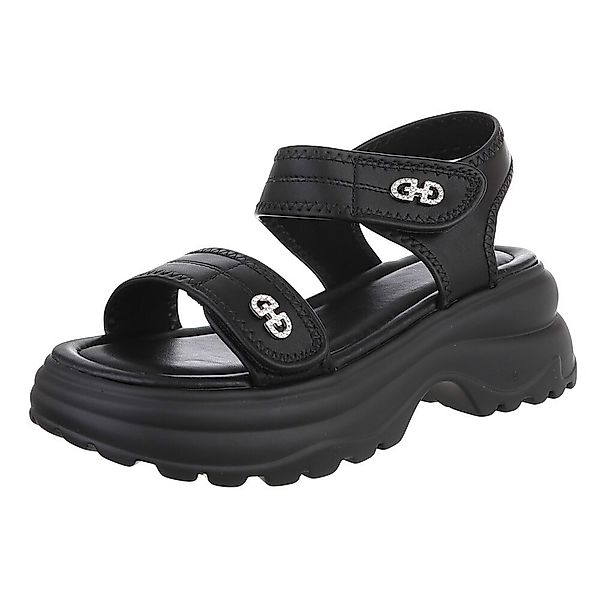 Ital-Design Moderne Damen Sandalen mit verstellbaren günstig online kaufen