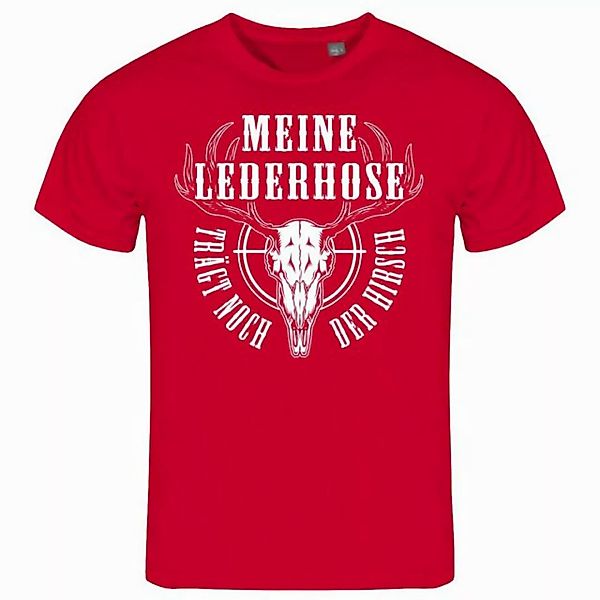 deinshirt Print-Shirt Herren T-Shirt Meine Lederhose trägt noch der Hirsch günstig online kaufen