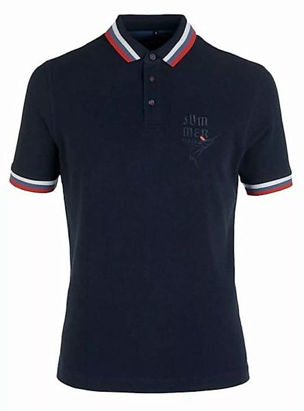 MARVELIS Poloshirt Poloshirt - Casual Fit - Polokragen - Einfarbig - Dunkel günstig online kaufen