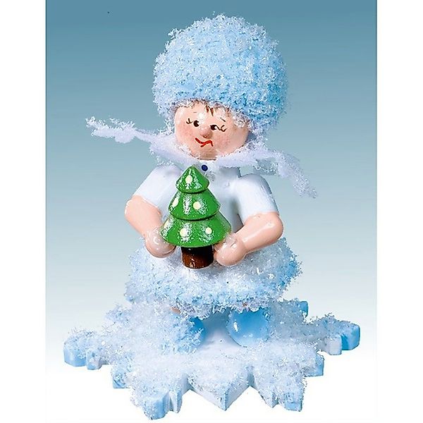 Kuhnert Dekofigur Kuhnert Schneeflöckchen mit Weihnachtsbaum, Handarbeit au günstig online kaufen