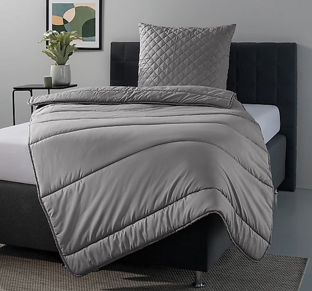 OTTO home Microfaserbettdecke + Microfaserkissen »Clarra Spar Set, Decke + günstig online kaufen