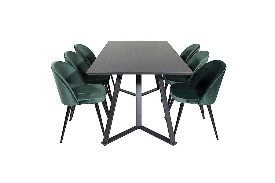 ebuy24 Essgruppe MarinaBLBL Essgruppe Esstisch schwarz günstig online kaufen
