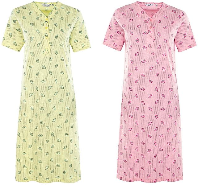 Hajo Nachthemd Doppelpack Damen Nachthemd (2-tlg) günstig online kaufen