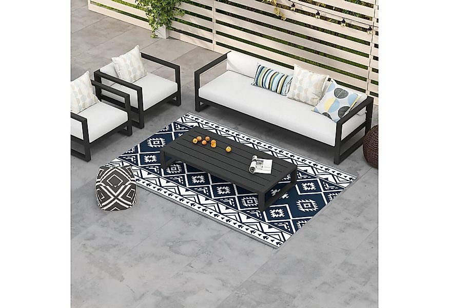 BlingBin Outdoorteppich Wendeteppich, wasserfest, beidseitig nutzbar, mit T günstig online kaufen