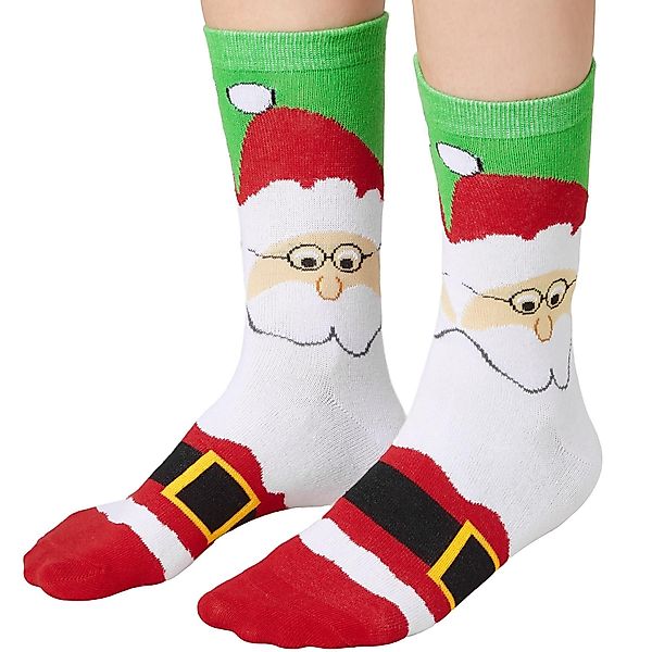 dressforfun Kuschelsocken Weihnachtssocken mit Weihnachtsmann-Motiv günstig online kaufen