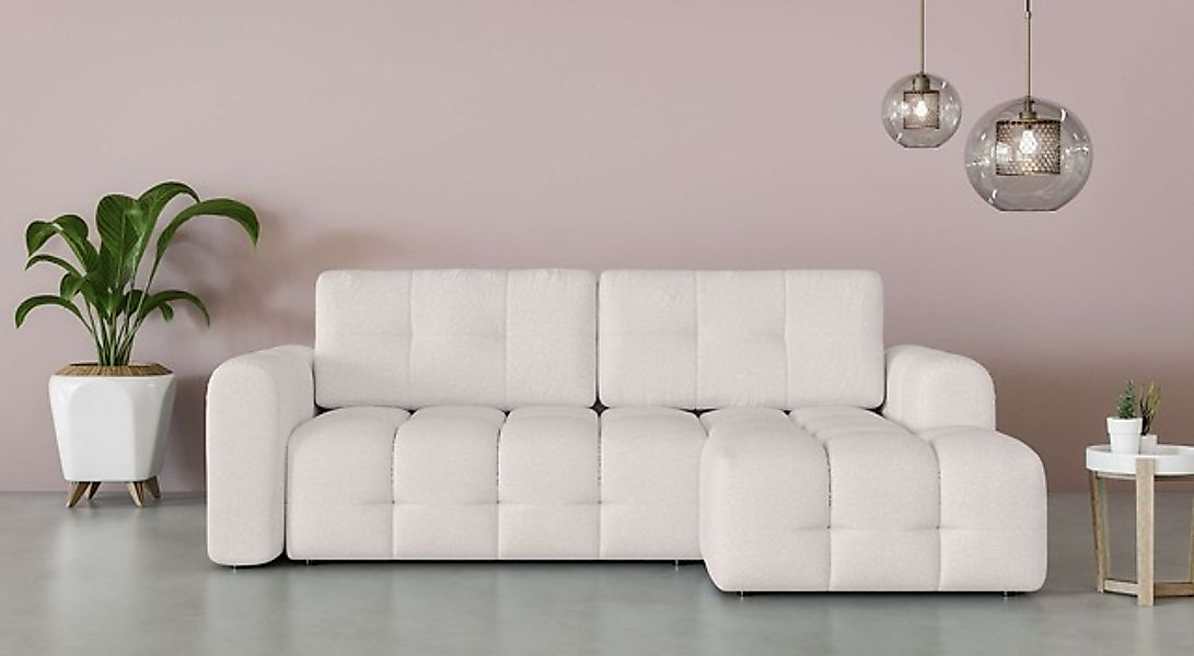 INOSIGN Ecksofa »Manilla, wahlweise mit Bettfunktion, B/T/H 265/170/91 cm«, günstig online kaufen