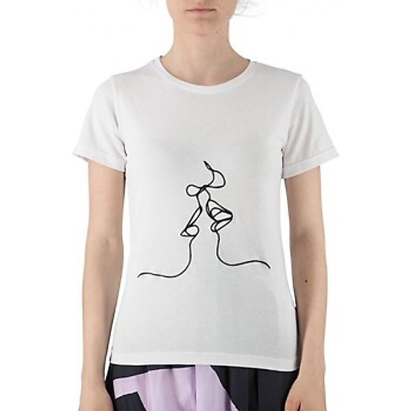 Ko Samui Tailors  T-Shirts & Poloshirts Schmal geschnittenes T-Shirt mit St günstig online kaufen