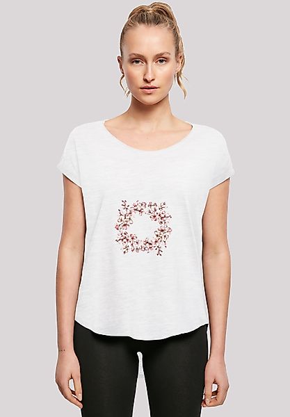 F4NT4STIC T-Shirt "Rosa Frühlings Blumenkranz Dekor" Premium Qualität günstig online kaufen