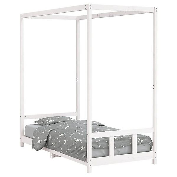 vidaXL Kinderbett, Jugendbett Weiß 90x190 cm Massivholz Kiefer günstig online kaufen