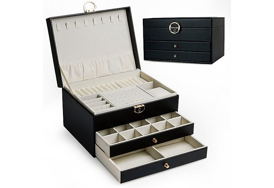 AdelDream Schmuckkasten AdelDream Schmuckkasten dreistöckige Schmuckbox günstig online kaufen