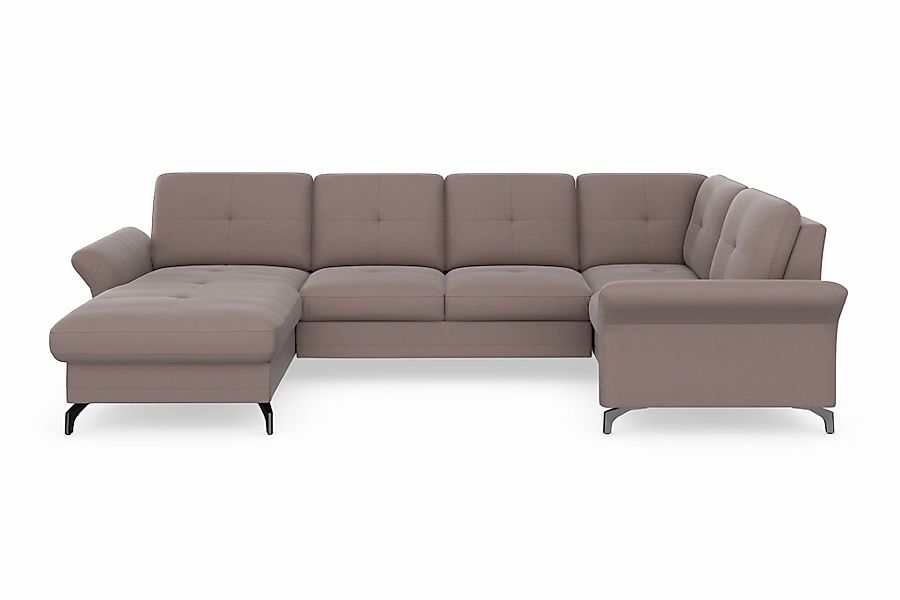 Home affaire Wohnlandschaft "Calando U-Form" wahlweise mit Bettfunktion, Be günstig online kaufen