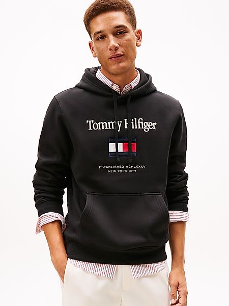 Tommy Hilfiger Hoodie "TOMMY EMBRO FLAG", normale Passform, Stickerei günstig online kaufen
