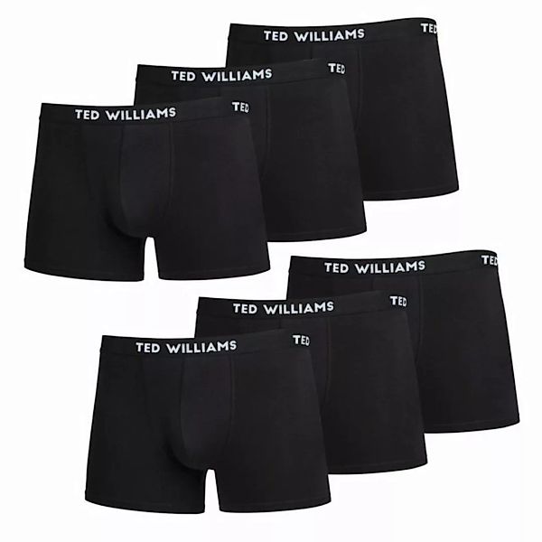 Ted Williams Unterkleid Schwarze Herren Boxershorts in Größe L - 6er Pack ( günstig online kaufen