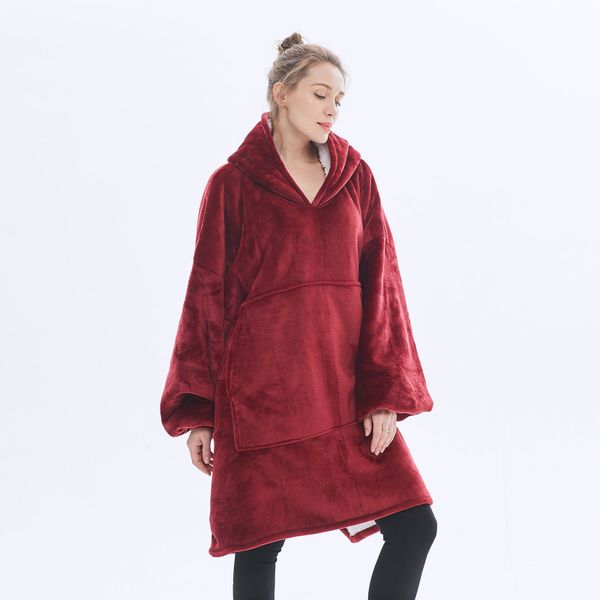 Wohndecke Extra große, Flanell, mit Tasche, günstig online kaufen