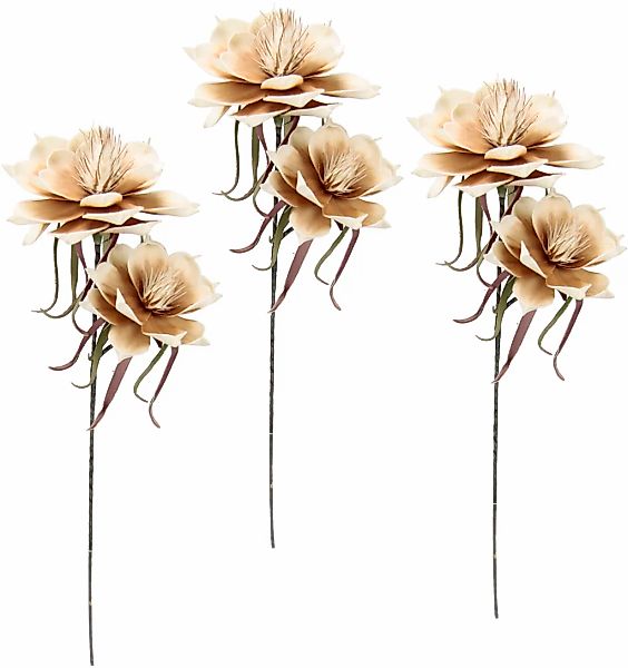 I.GE.A. Kunstblume "Soft-Magnolie", 3er Set günstig online kaufen