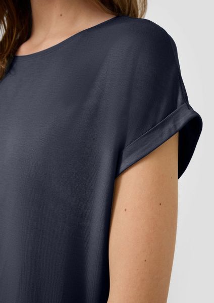 QS T-Shirt Loose Fit-Shirt im Lyocellmix günstig online kaufen