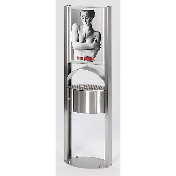 PROREGAL Robuster Standascher Mit Schutzdach Werbefläche Für Aussenbereich günstig online kaufen