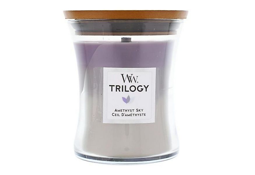 Woodwick Duftkerze WoodWick Amethyst Sky Duftkerze in Sanduhrform 275g Knis günstig online kaufen