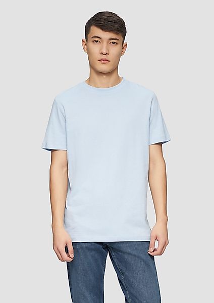 s.Oliver Kurzarmshirt Softes Baumwoll-T-Shirt mit Crewneck günstig online kaufen