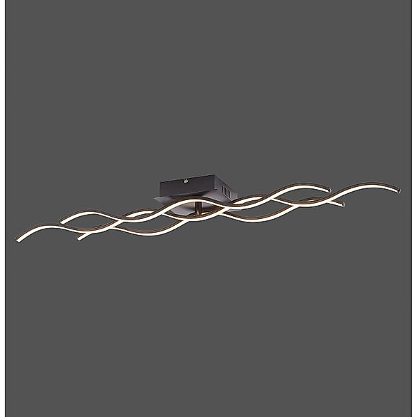 JUST LIGHT LED Deckenleuchte WAVE, LED fest integriert, Warmweiß, LED Decke günstig online kaufen