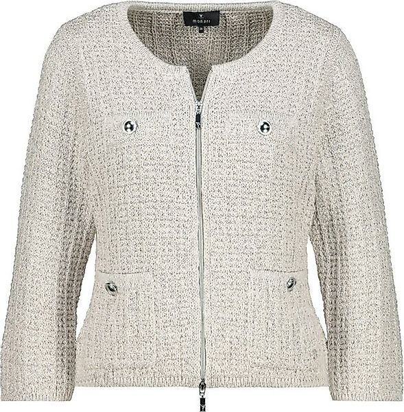 Monari Outdoorjacke Tweed-Strickjacke warm sand günstig online kaufen