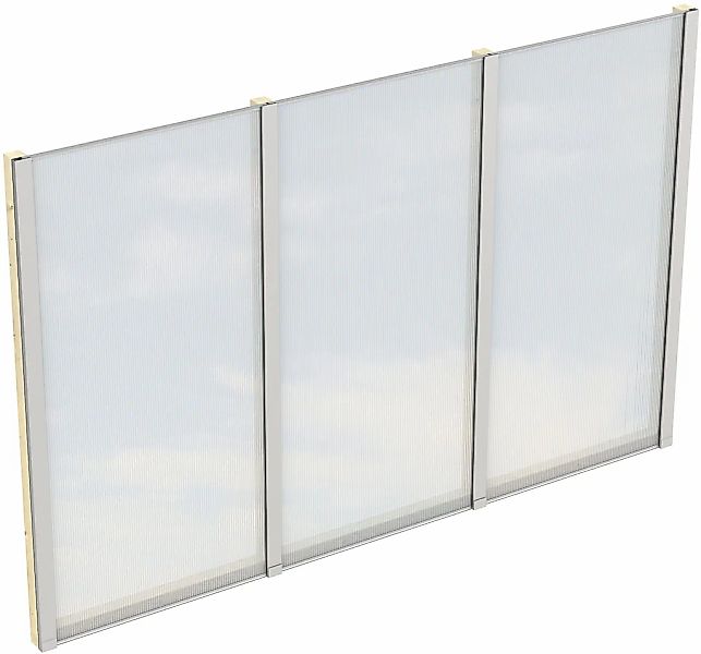 Skanholz Carport-Seitenwand m. Polycarbonat, freistehend günstig online kaufen