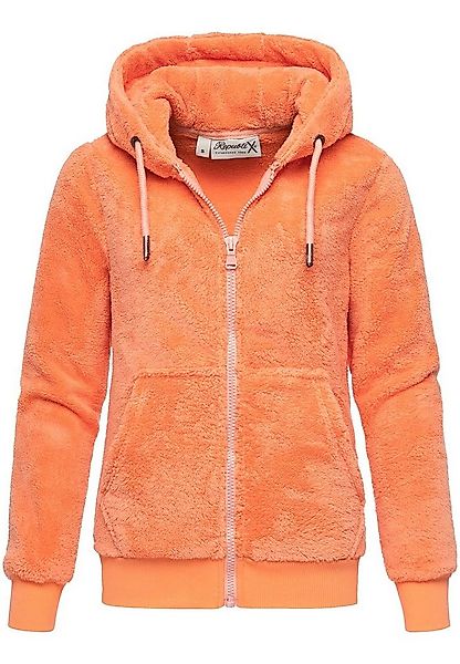 REPUBLIX Sweatjacke JANIE Damen Teddy Sweatjacke Plüsch Hoodie Pullover Zip günstig online kaufen