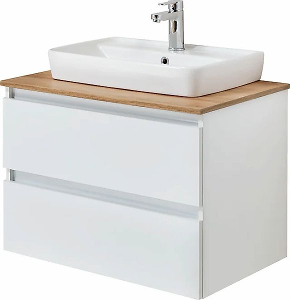 Saphir Waschtisch "Quickset 360 Waschplatz mit Keramik-Aufsatzbecken, wandh günstig online kaufen