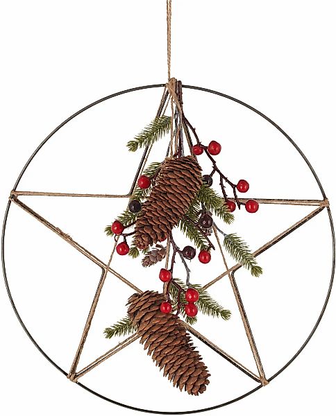 Creativ green Winterliche Kunstpflanze "Sternhänger" günstig online kaufen