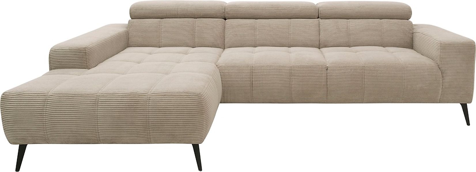 DOMO collection Ecksofa "Trento L-Form, mit Kufenfuß oder Einzelfuß" wahlwe günstig online kaufen