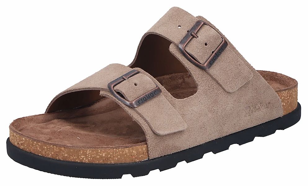 Rieker Pantolette Sommerschuh, Strandschuh, Hausschuh mit bequemem Fußbett günstig online kaufen