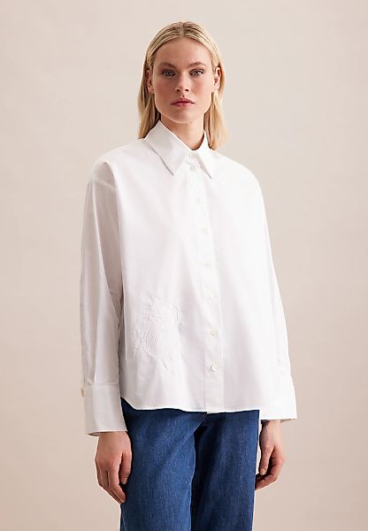 seidensticker Hemdbluse "Schwarze Rose", Langarm Kragen Uni günstig online kaufen