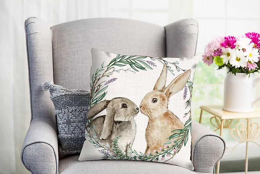 queence Dekokissen Berti, süßer Hase günstig online kaufen