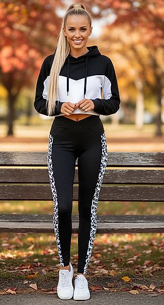 Bas Bleu Funktionsleggings Sportleggings mit Leo-Optik günstig online kaufen