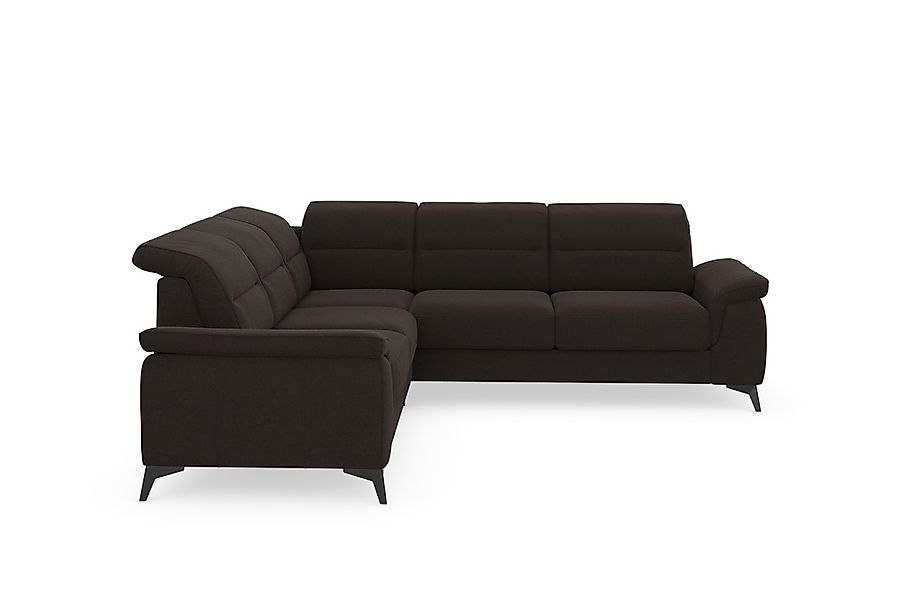 sit&more Ecksofa "Sinatra L-Form" optinal mit Kopfteilverstellung und Armte günstig online kaufen