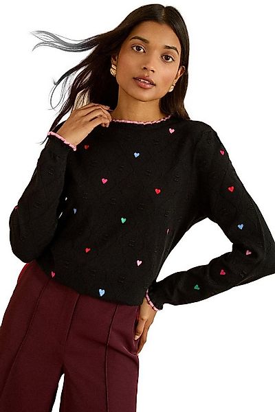 Love & Roses Strickpullover Love & Roses Strickpullover mit Stickerei (1-tl günstig online kaufen