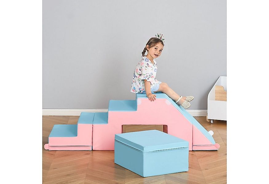 HOMCOM Softbausteine Schaumstoff Bausteine Riesenbausteine Bauklötze Spielb günstig online kaufen