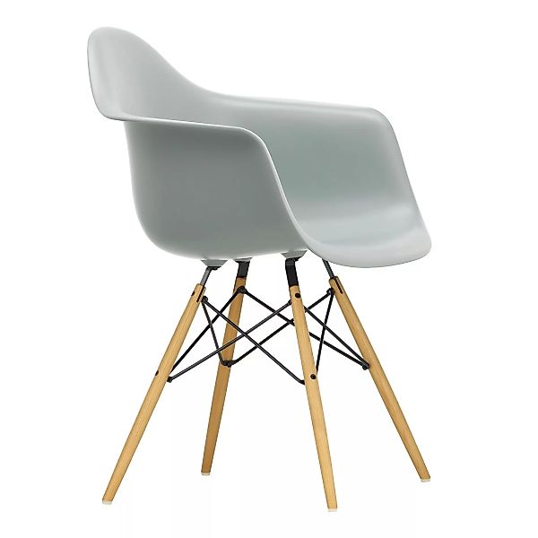 Vitra - Eames Plastic Armchair DAW Gestell Esche - hellgrau/Sitzschale Poly günstig online kaufen