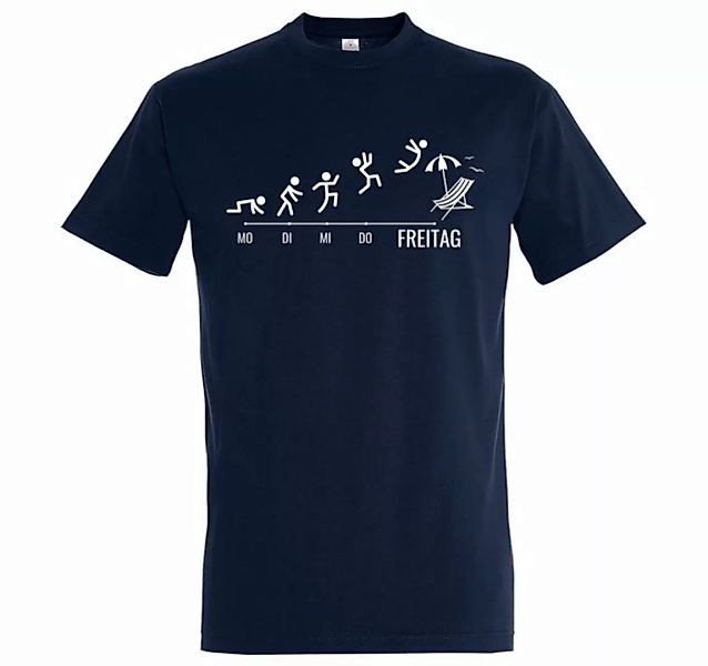 Youth Designz T-Shirt Freitag Wochenende Herren Shirt mit lustigem Frontpri günstig online kaufen