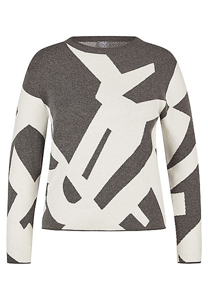 Rabe Strickpullover mit grafischem Muster günstig online kaufen
