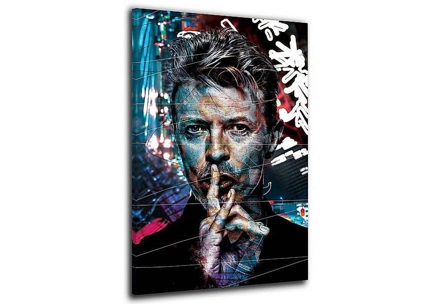 Artedinoi Leinwandbild Bowie Pop Art Leinwandbild Wandbild Ikone Musik Bild günstig online kaufen