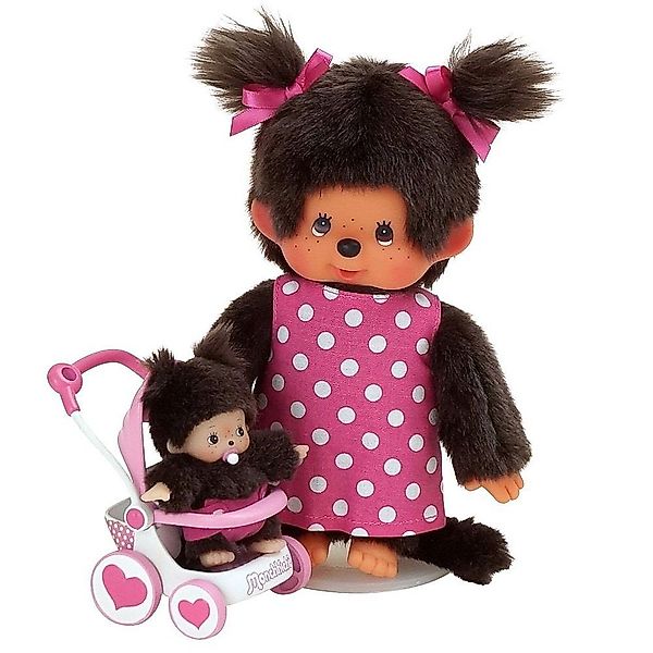 Monchhichi Plüschfigur Kinderwagen-Set mit Mutter & günstig online kaufen