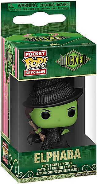 Funko Schlüsselanhänger Wicked POP! Vinyl Schlüsselanhänger 4 cm Elphaba (1 günstig online kaufen