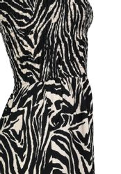 SUBLEVEL Jumpsuit Tiermuster mit trägerlosem Design günstig online kaufen