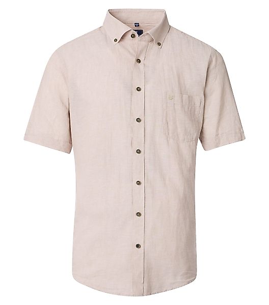 Redmond Kurzarmhemd uni Casual Fit günstig online kaufen