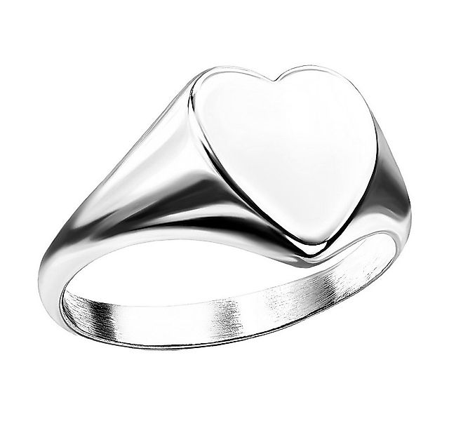 Taffstyle Fingerring Damen Herz Ring Siegelring zeitlos stylisch Silber Grö günstig online kaufen