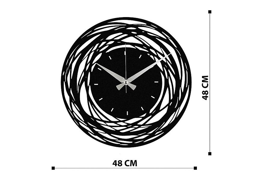 Wallity Wanduhr 100% METAL (Thickness: 1,2mm), 48 x 48 cm Z1422 günstig online kaufen