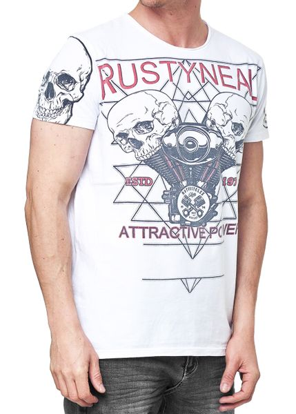 R-NEAL T-Shirt T-Shirt Washed Streetwear Printed günstig online kaufen